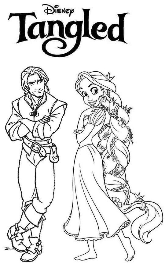 Detail Gambar Mewarnai Rapunzel Nomer 48