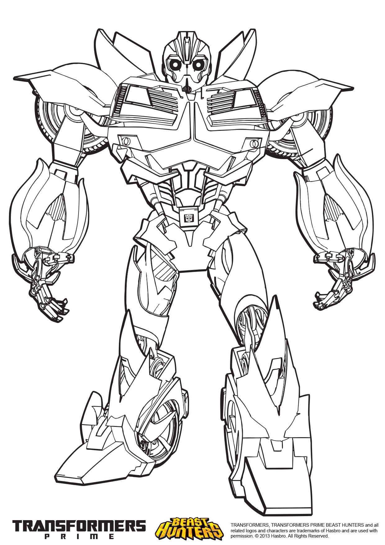 Detail Gambar Mewarnai Robot Bumblebee Nomer 16