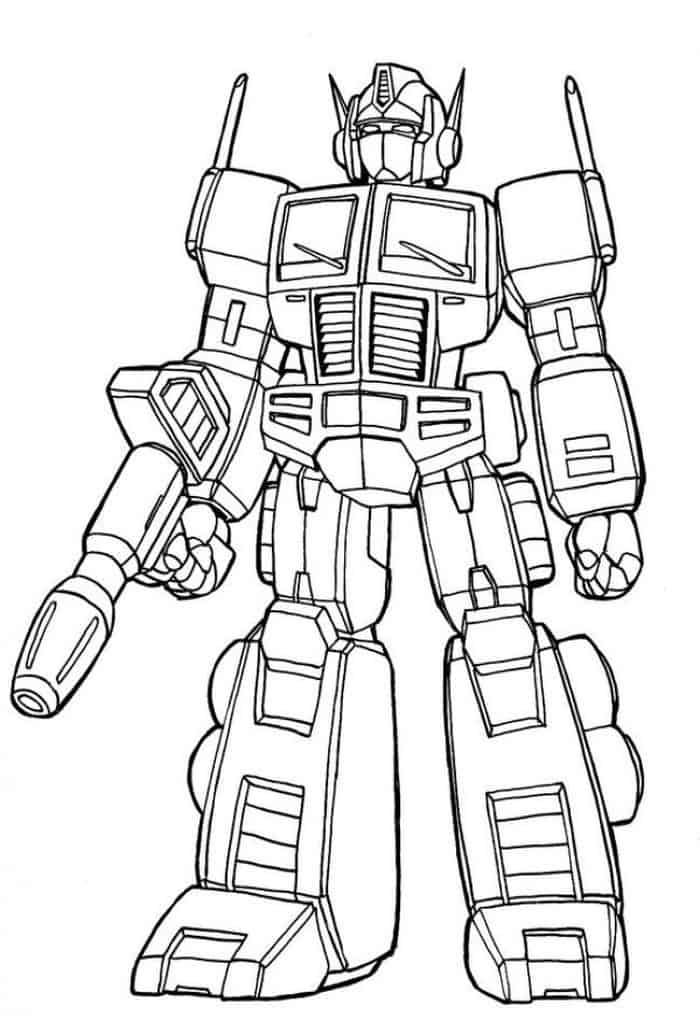 Detail Gambar Mewarnai Robot Bumblebee Nomer 29