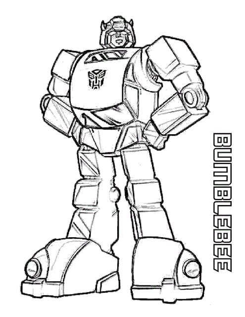 Detail Gambar Mewarnai Robot Bumblebee Nomer 5