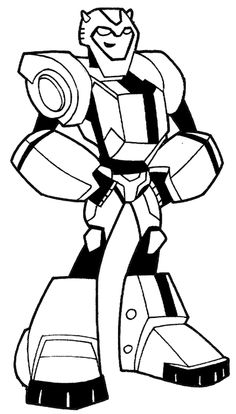 Detail Gambar Mewarnai Robot Bumblebee Nomer 7