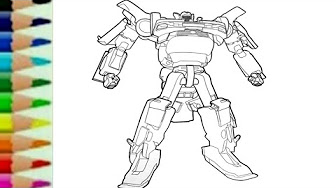 Detail Gambar Mewarnai Robot Tobot Nomer 17