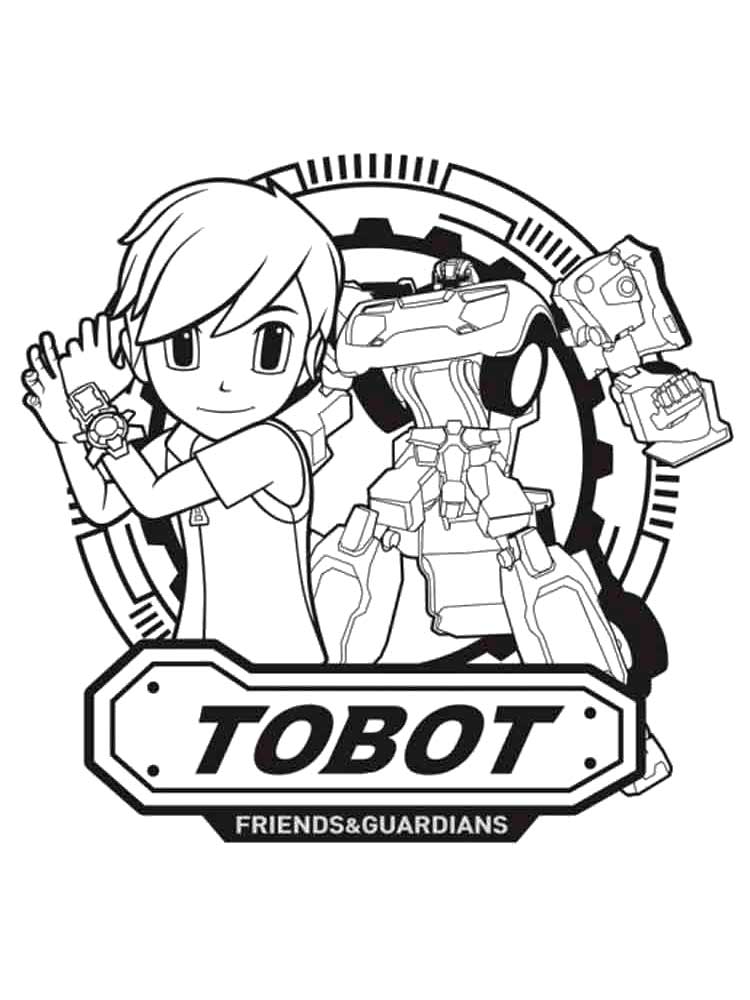 Detail Gambar Mewarnai Robot Tobot Nomer 8