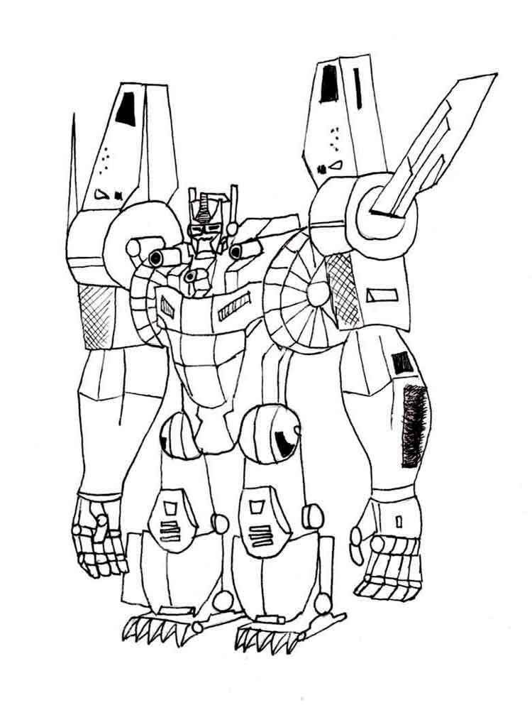 Detail Gambar Mewarnai Robot Tobot Nomer 9
