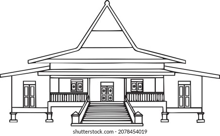 Detail Gambar Mewarnai Rumah Adat Betawi Koleksi Nomer 24