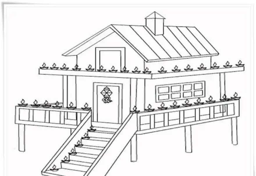 Detail Gambar Mewarnai Rumah Adat Jawa Koleksi Nomer 56
