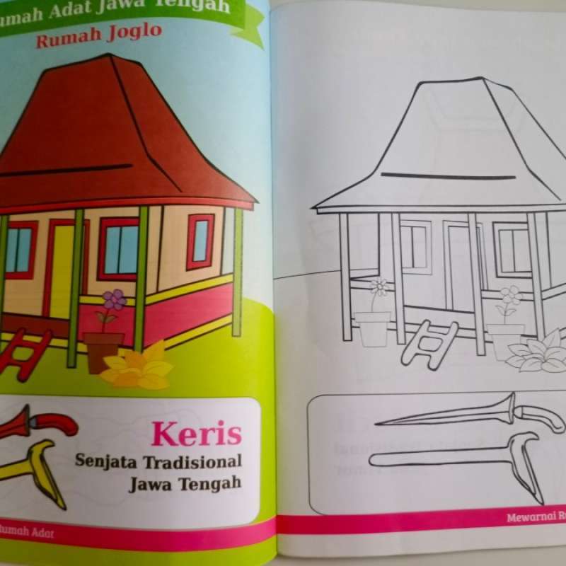 Detail Gambar Mewarnai Rumah Adat Joglo Nomer 49