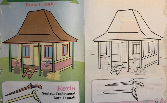 Detail Gambar Mewarnai Rumah Adat Joglo Nomer 53