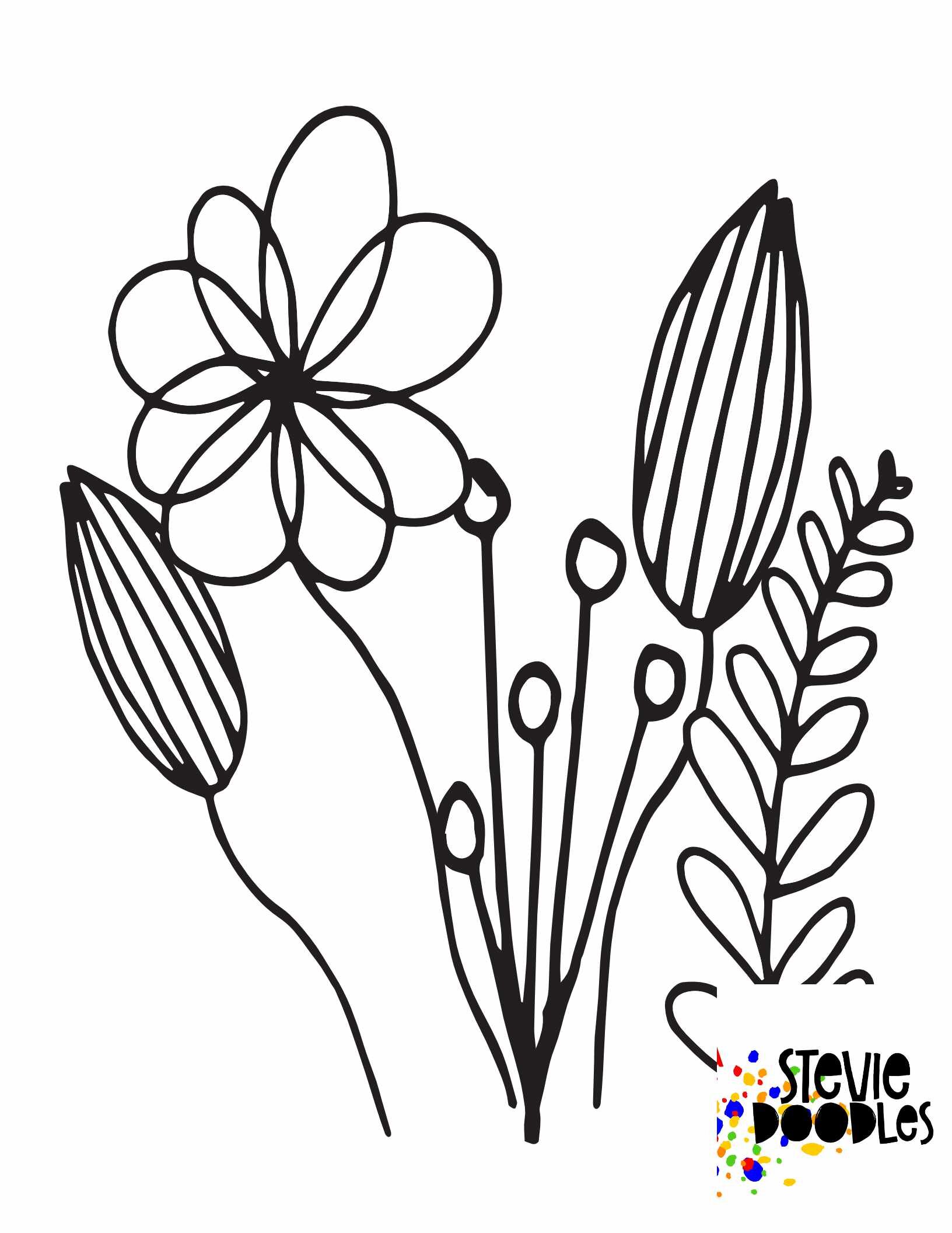 Detail Gambar Mewarnai Rumput Dan Bunga Nomer 17