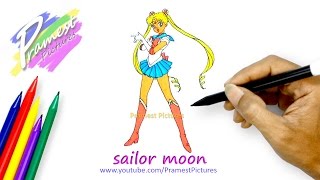 Detail Gambar Mewarnai Sailor Moon Nomer 37