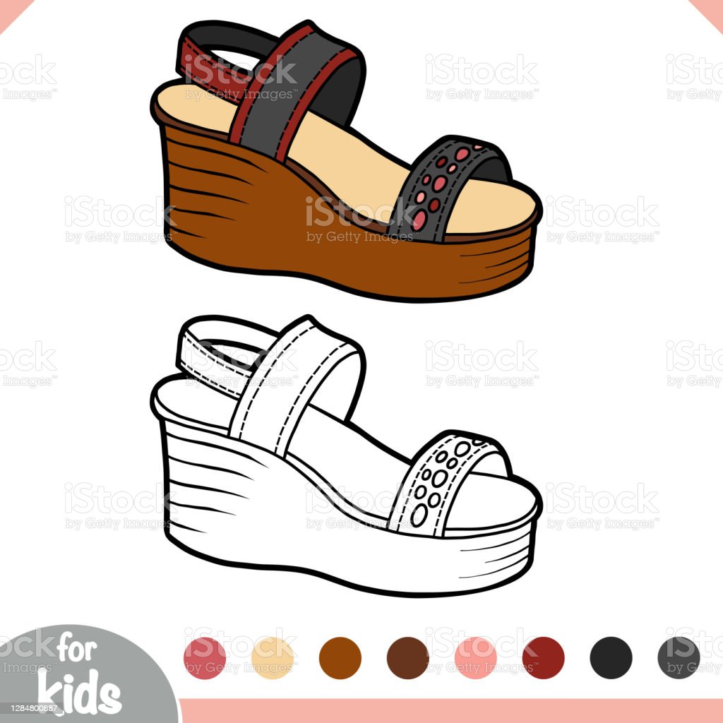 Detail Gambar Mewarnai Sandal Nomer 17