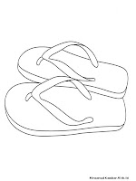 Detail Gambar Mewarnai Sandal Nomer 28