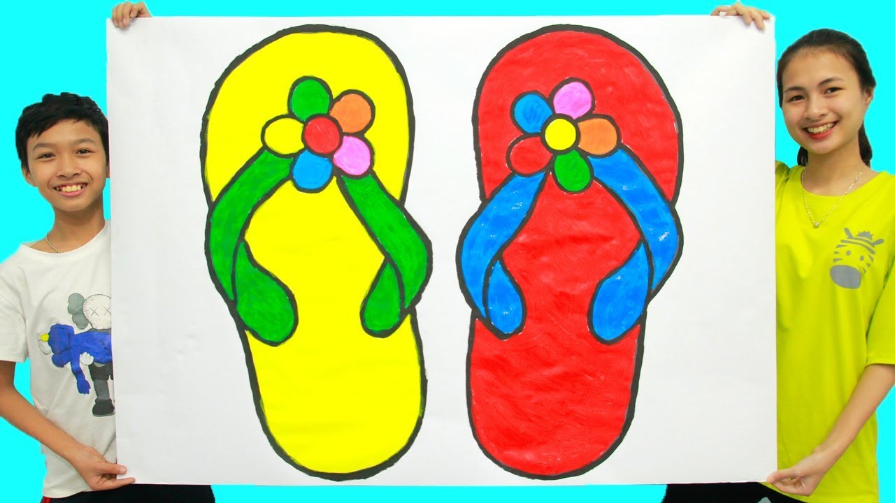 Detail Gambar Mewarnai Sandal Nomer 29