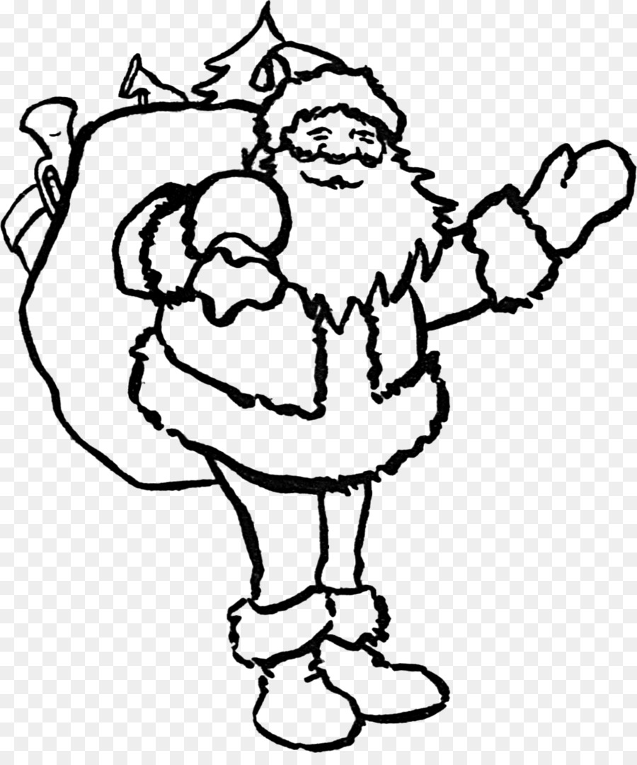 Detail Gambar Mewarnai Santa Claus Nomer 15