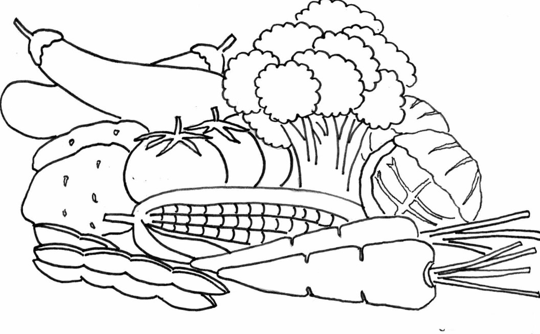 Detail Gambar Mewarnai Sayur Mayur Gambar Mewarnai Pemandangan Nomer 2