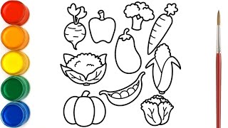 Detail Gambar Mewarnai Sayuran Nomer 20