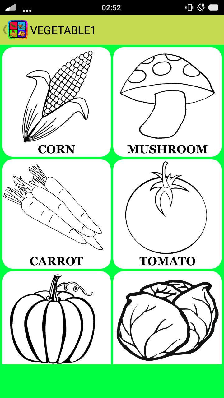 Detail Gambar Mewarnai Sayuran Nomer 40