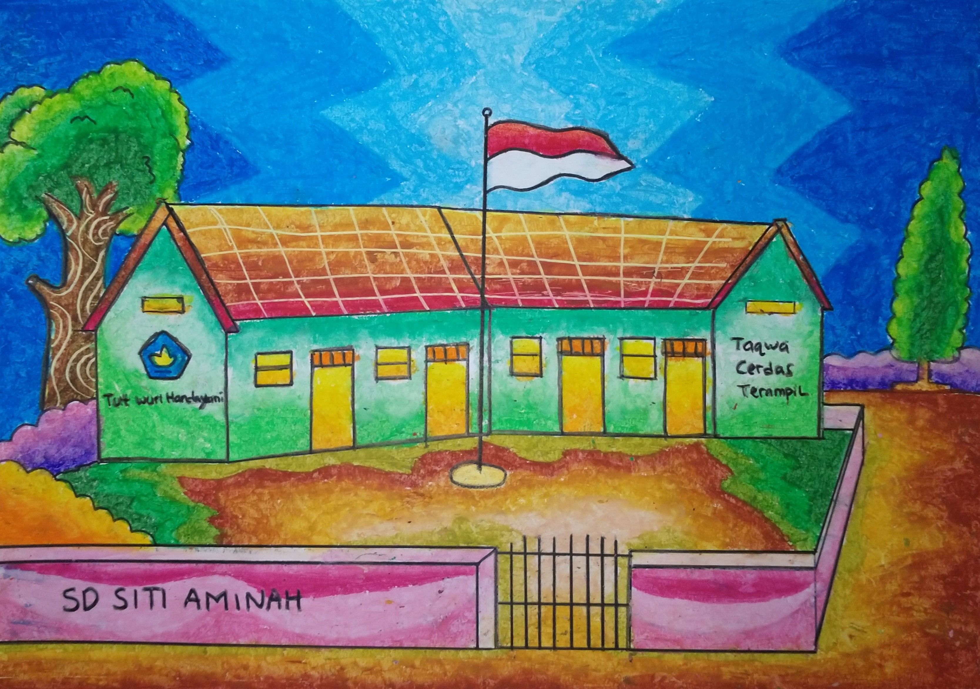 Detail Gambar Mewarnai Sekolah Sd Nomer 29