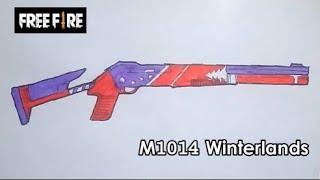 Detail Gambar Mewarnai Senjata Free Fire Nomer 12