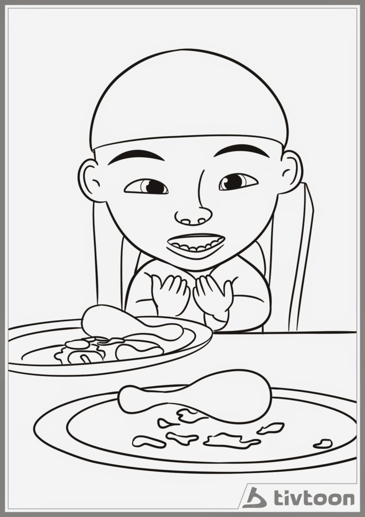 Detail Gambar Mewarnai Seorang Anak Sedang Berdoa Nomer 13