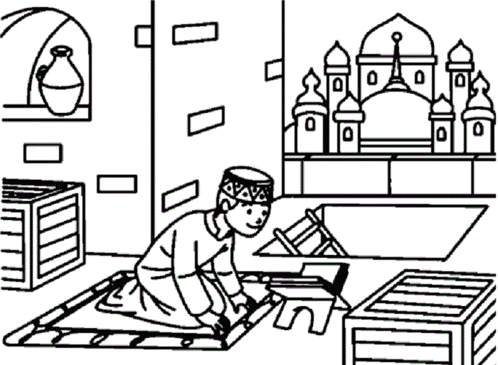Detail Gambar Mewarnai Seorang Anak Sedang Berdoa Nomer 29