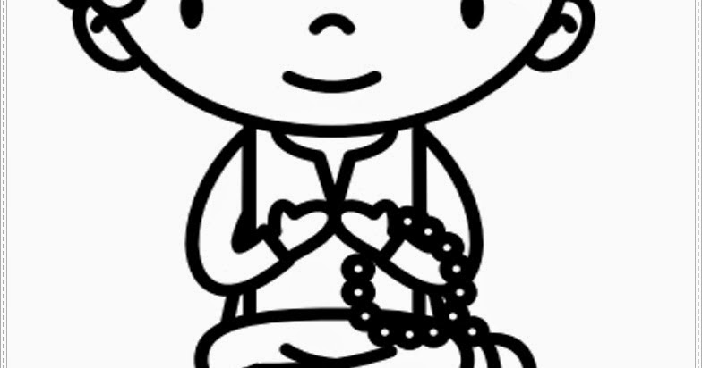 Detail Gambar Mewarnai Seorang Anak Sedang Berdoa Nomer 30