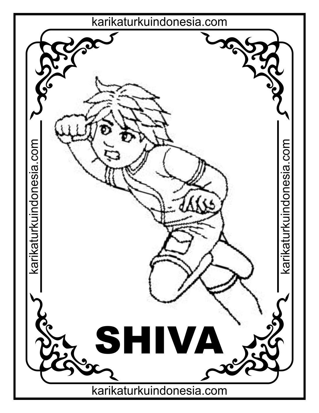 Detail Gambar Mewarnai Shiva Nomer 15