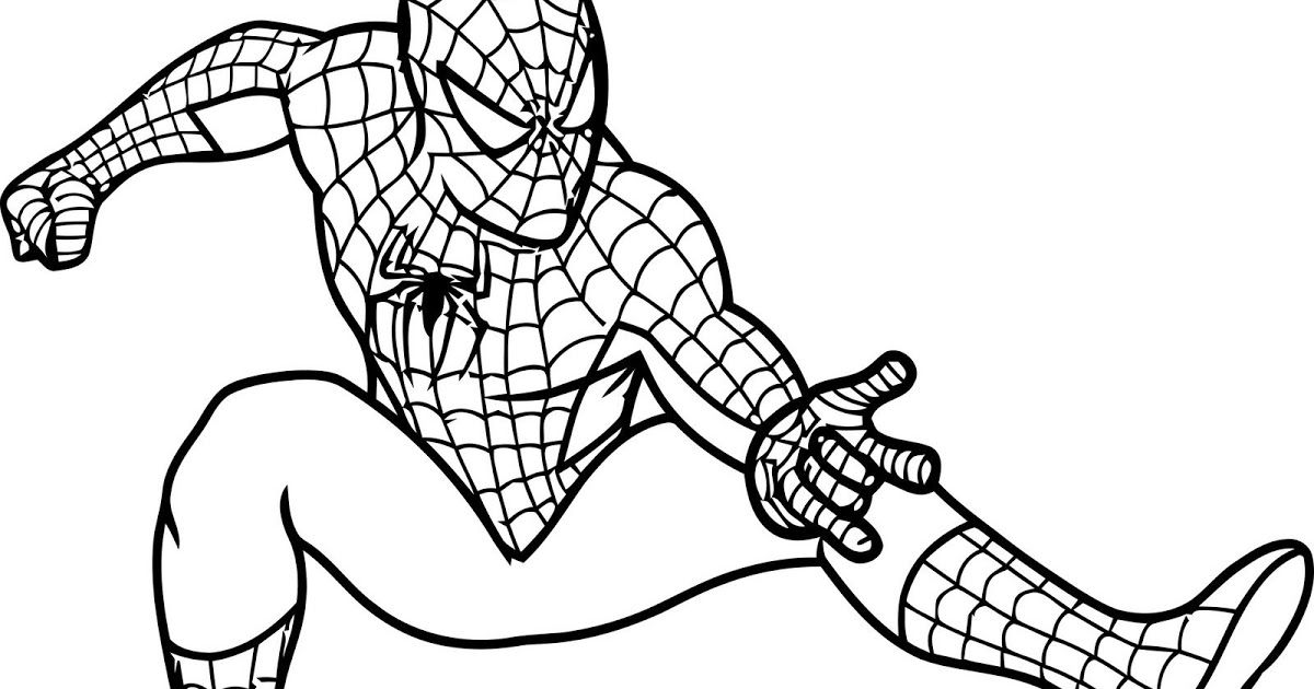 Detail Gambar Mewarnai Spiderman Nomer 43