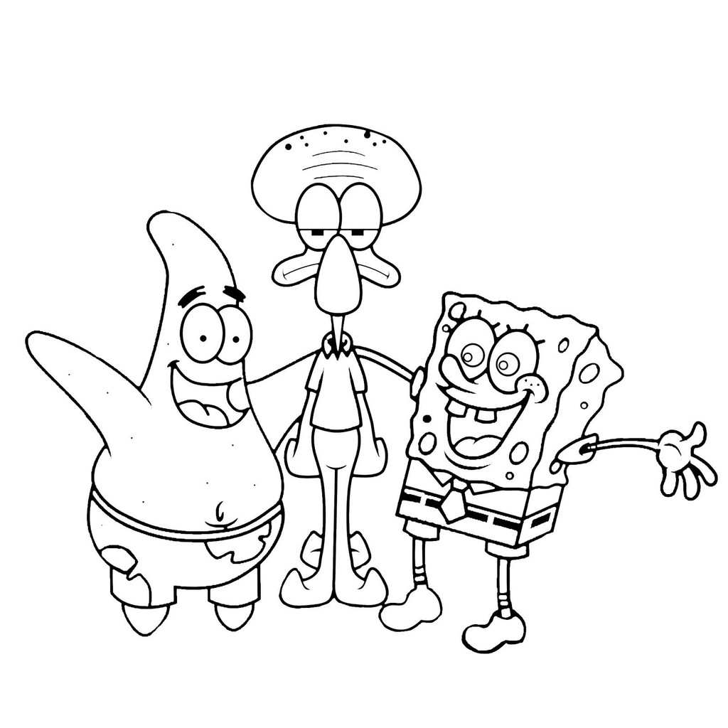 Detail Gambar Mewarnai Spongbob Nomer 13