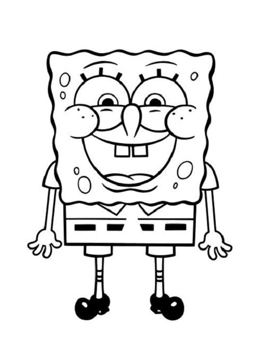 Detail Gambar Mewarnai Spongbob Nomer 29