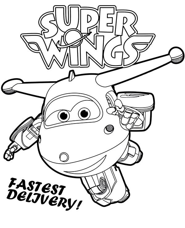 Detail Gambar Mewarnai Super Wings Nomer 4