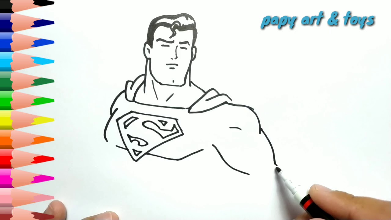 Detail Gambar Mewarnai Superman Nomer 14