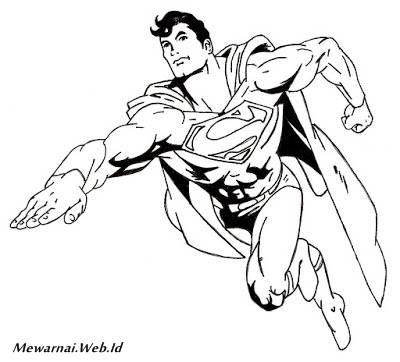 Detail Gambar Mewarnai Superman Merwarnai Boy Nomer 11