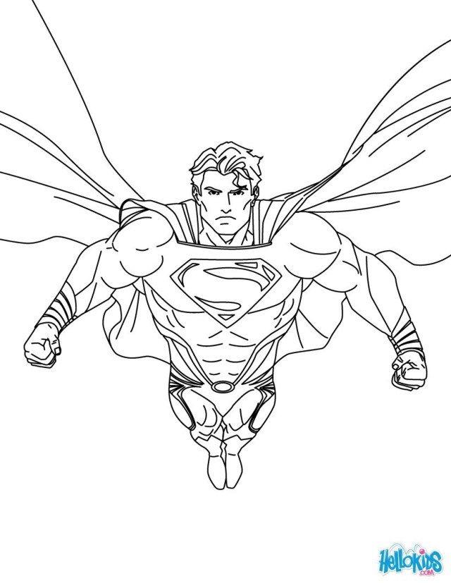 Detail Gambar Mewarnai Superman Merwarnai Boy Nomer 4