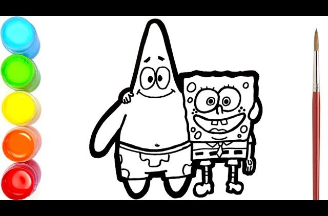 Detail Gambar Mewarnai Tayo Spongebob Nomer 13