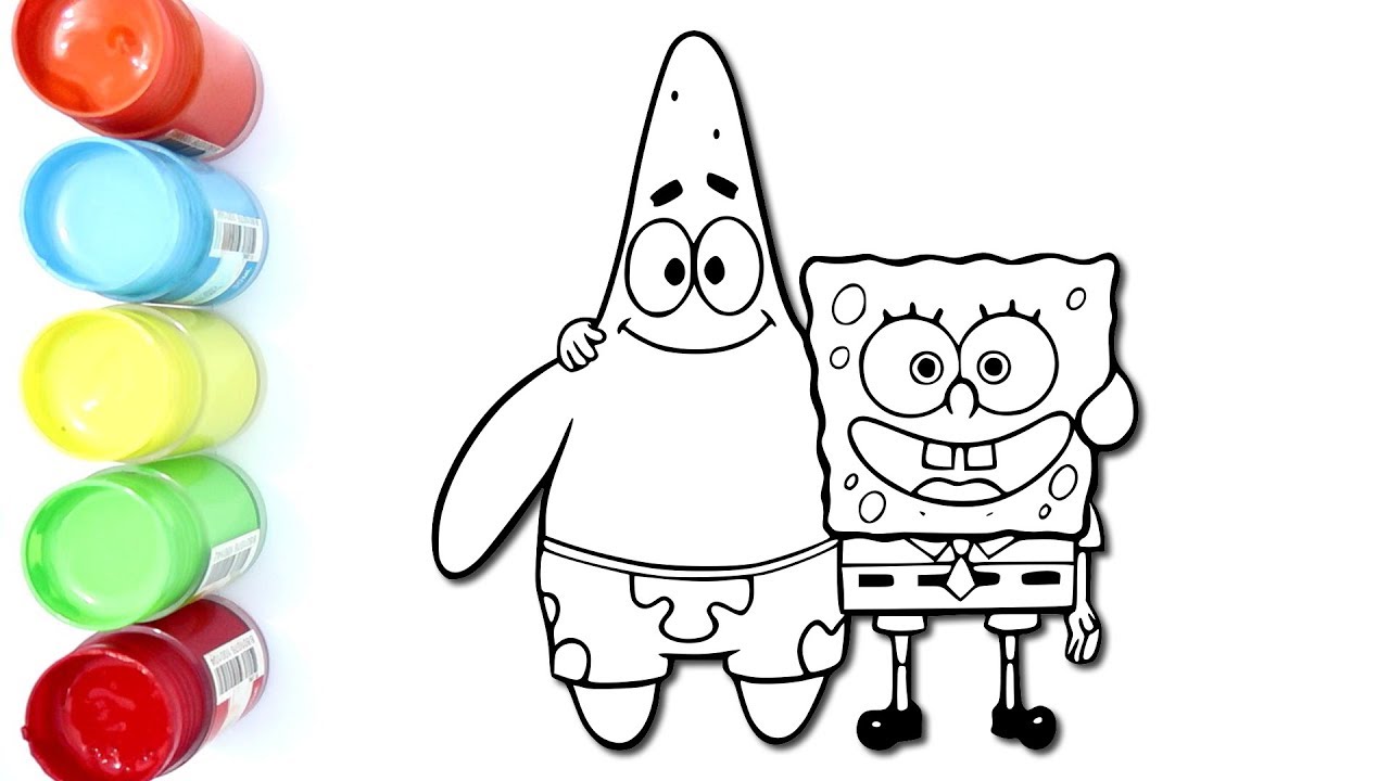 Detail Gambar Mewarnai Tayo Spongebob Nomer 14