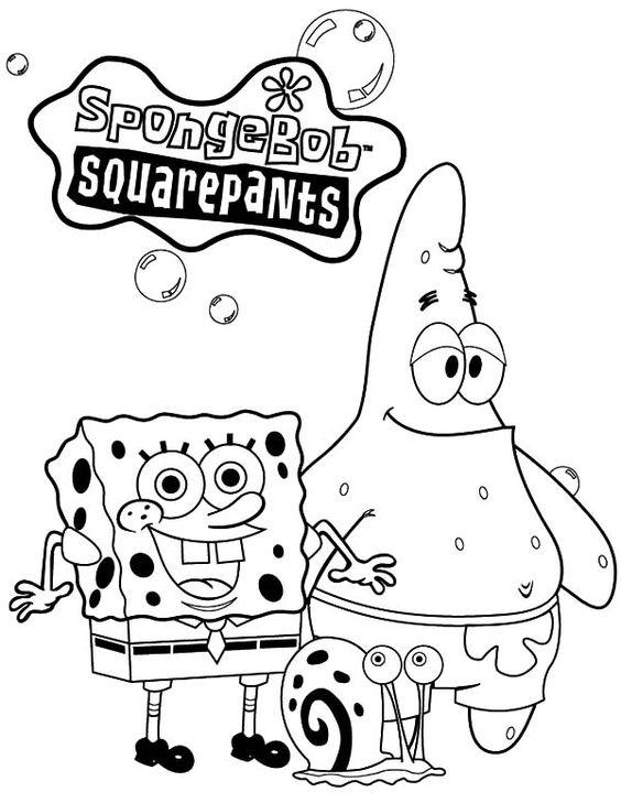 Detail Gambar Mewarnai Tayo Spongebob Nomer 16
