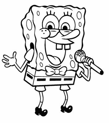 Detail Gambar Mewarnai Tayo Spongebob Nomer 18