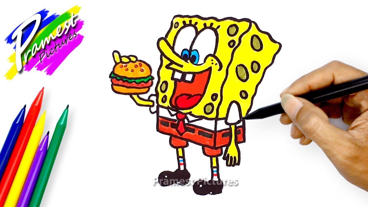 Detail Gambar Mewarnai Tayo Spongebob Nomer 20