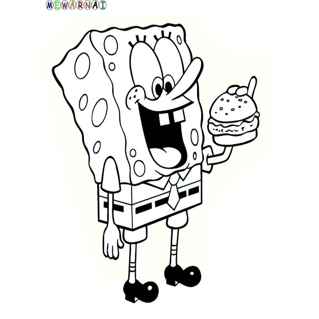Detail Gambar Mewarnai Tayo Spongebob Nomer 30