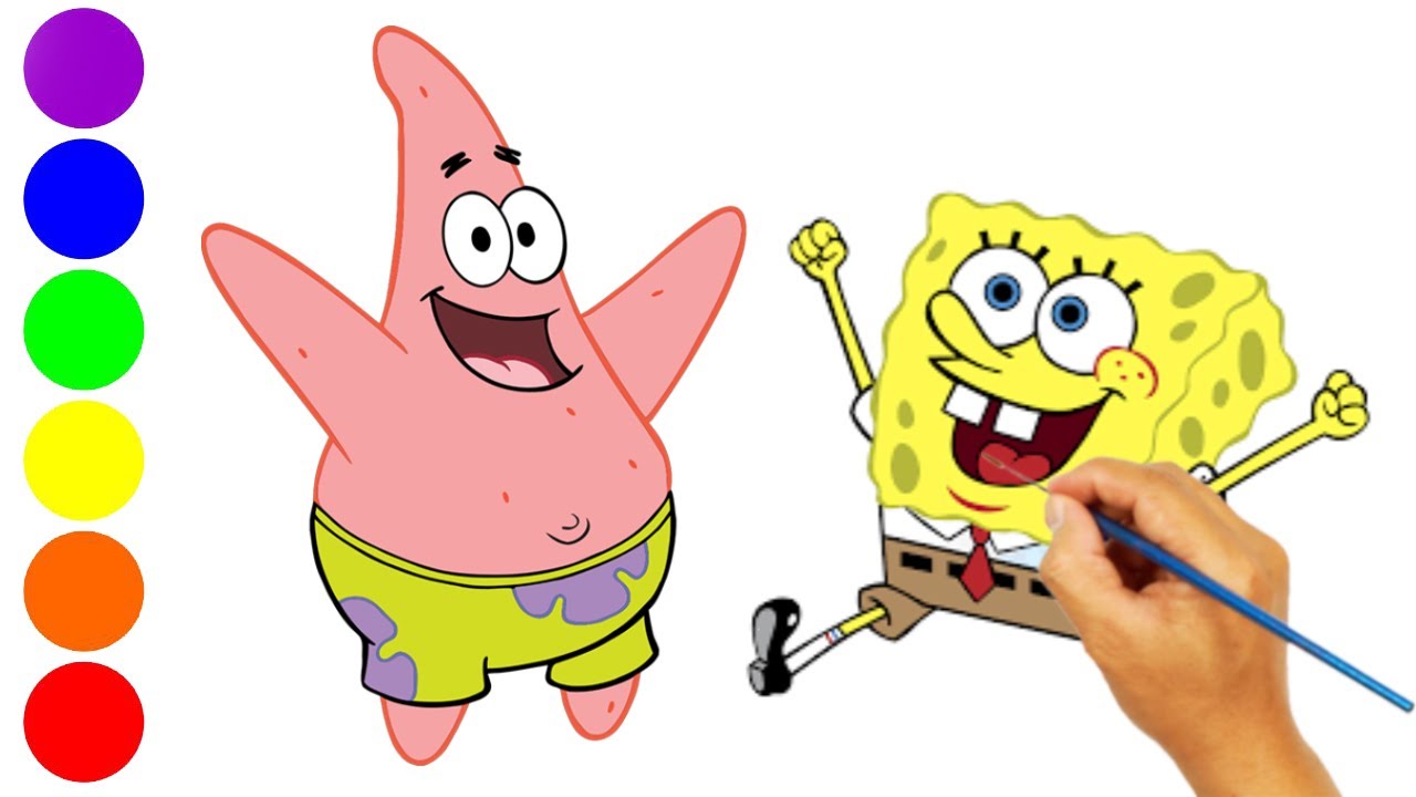 Detail Gambar Mewarnai Tayo Spongebob Nomer 46