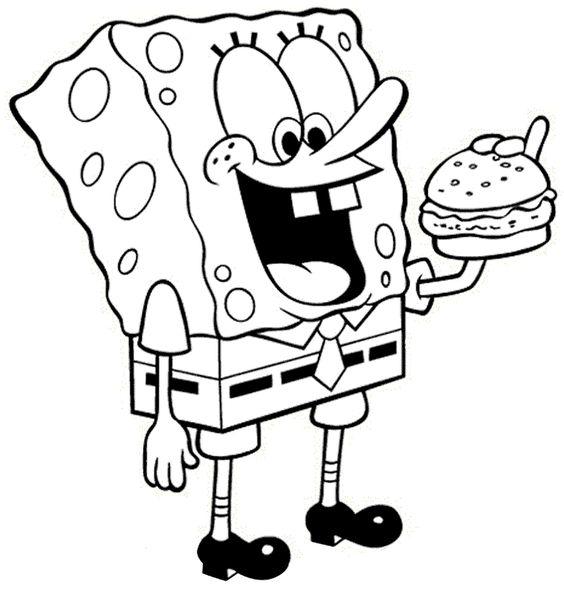 Detail Gambar Mewarnai Tayo Spongebob Nomer 7
