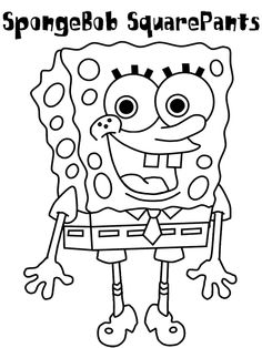 Detail Gambar Mewarnai Tayo Spongebob Nomer 9