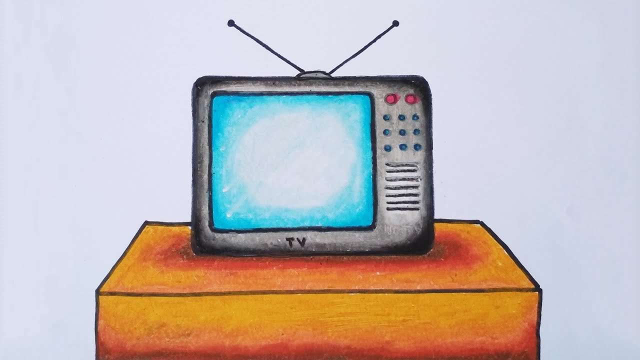 Detail Gambar Mewarnai Televisi Nomer 19