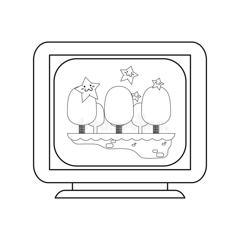 Detail Gambar Mewarnai Televisi Nomer 30