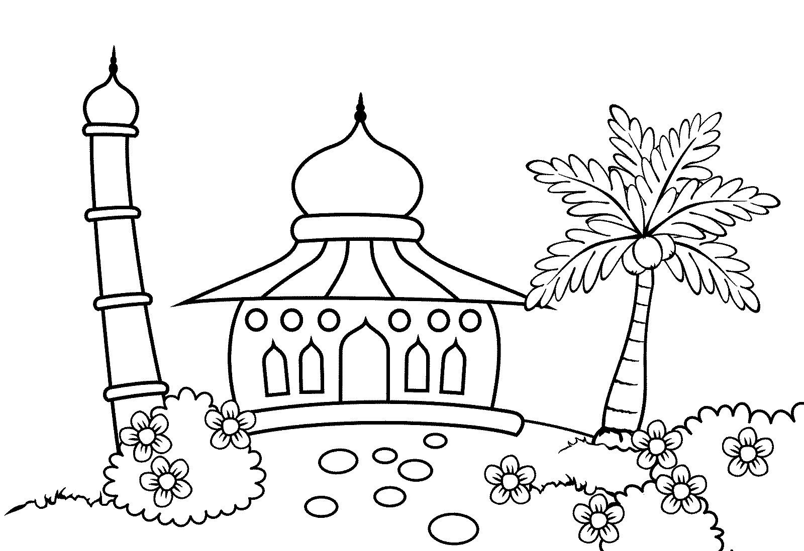 Detail Gambar Mewarnai Tema Islami Nomer 18