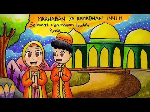 Detail Gambar Mewarnai Tema Menyambut Ramadhan Nomer 20