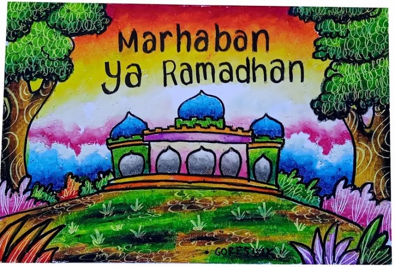 Detail Gambar Mewarnai Tema Menyambut Ramadhan Koleksi Nomer 45