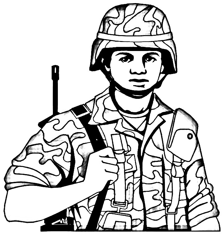 Detail Gambar Mewarnai Tentara Nomer 13