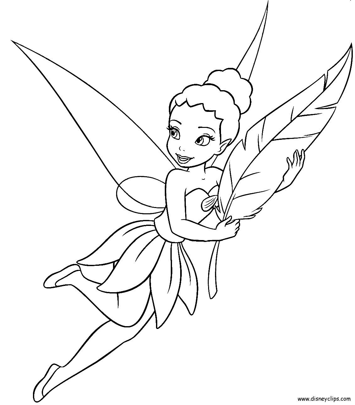 Detail Gambar Mewarnai Tinkerbell Nomer 12